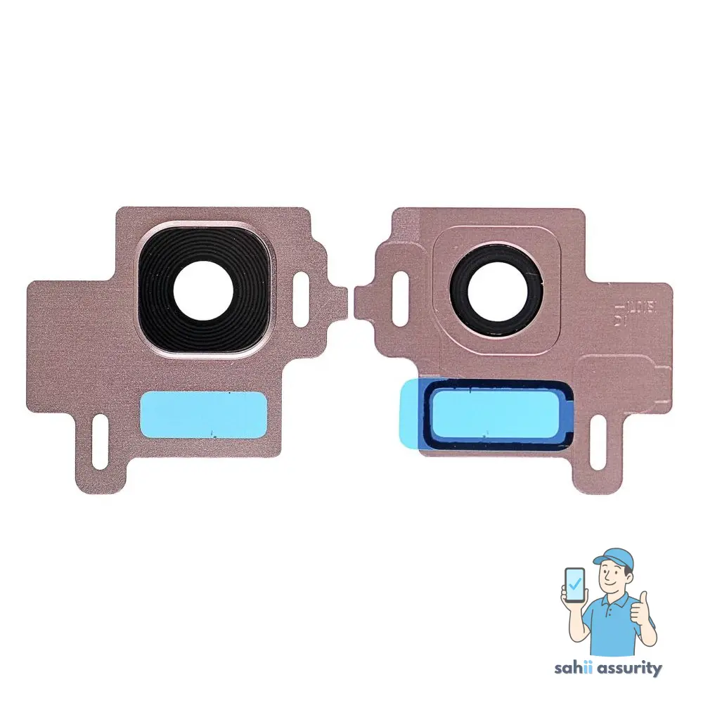 Camera Lens Glass with Frame for Samsung Galaxy S8 Burgundy